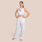 Pantalon Cargo Sky - Blanc