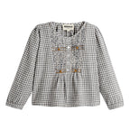 Blouse Enora Vichy Anthracite/Ivoire
