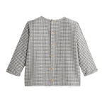 Chemise Pietro Vichy Anthracite/Ivoire