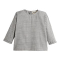 Chemise Pietro Vichy Anthracite/Ivoire