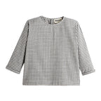 Chemise Pietro Vichy Anthracite/Ivoire