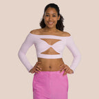 T-Shirt À Manches Longues Venus Front Twist - California Rose