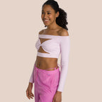 T-Shirt À Manches Longues Venus Front Twist - California Rose