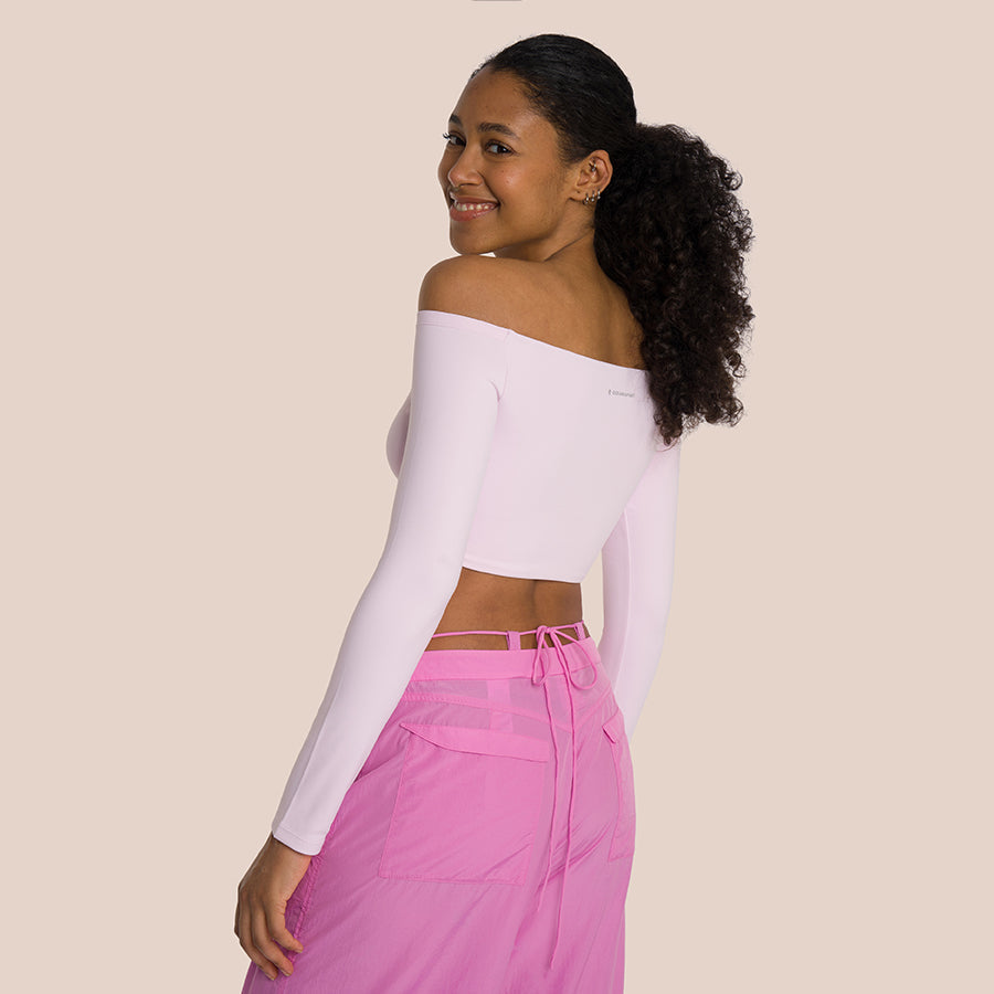 T-Shirt À Manches Longues Venus Front Twist - California Rose
