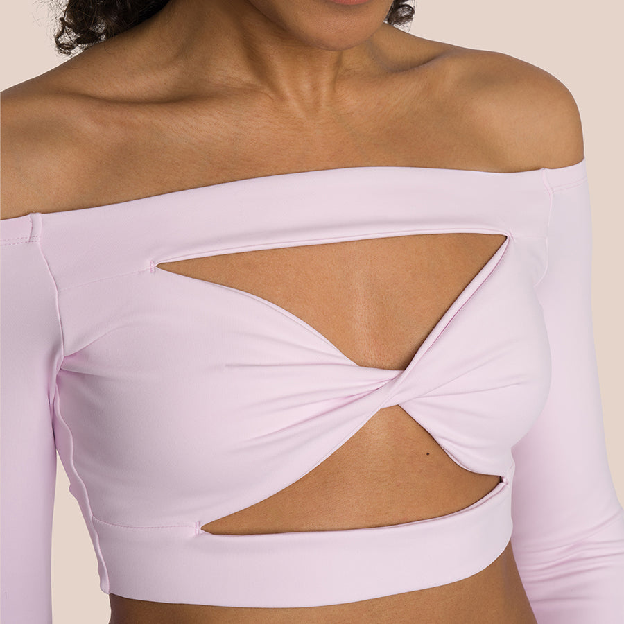 T-Shirt À Manches Longues Venus Front Twist - California Rose
