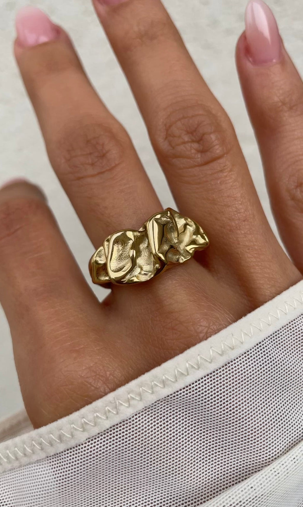 Bague Textured