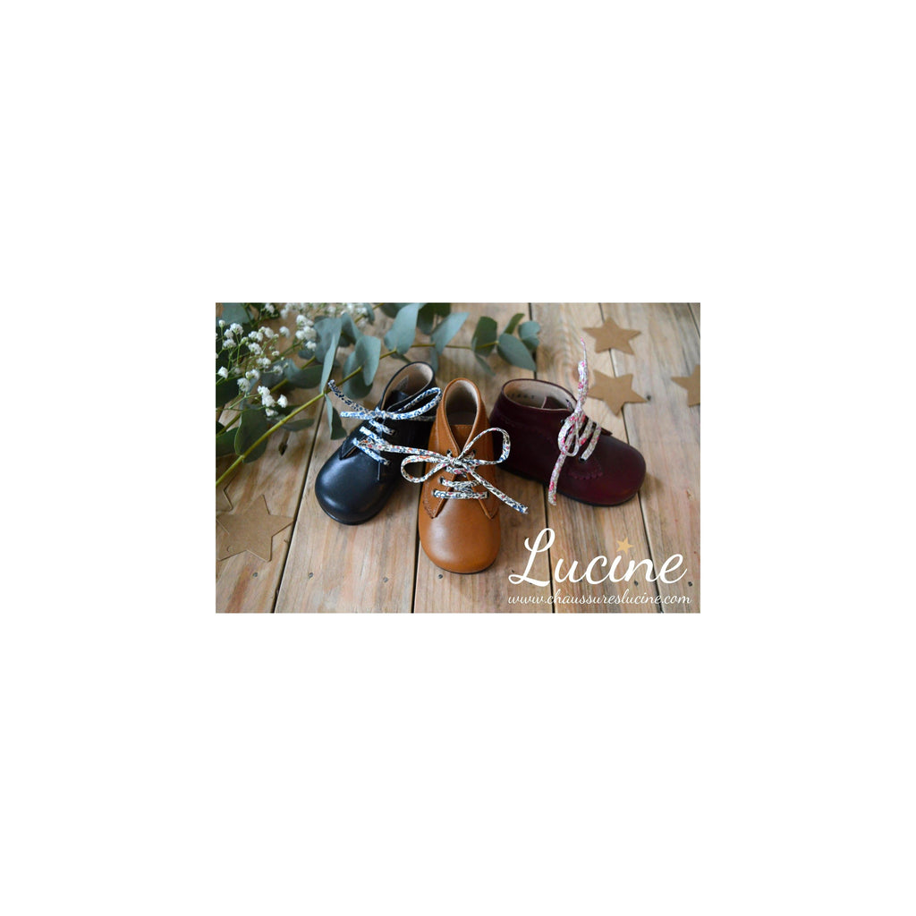 Chaussures Bottillons Aimée - Cuir Marine - Fille