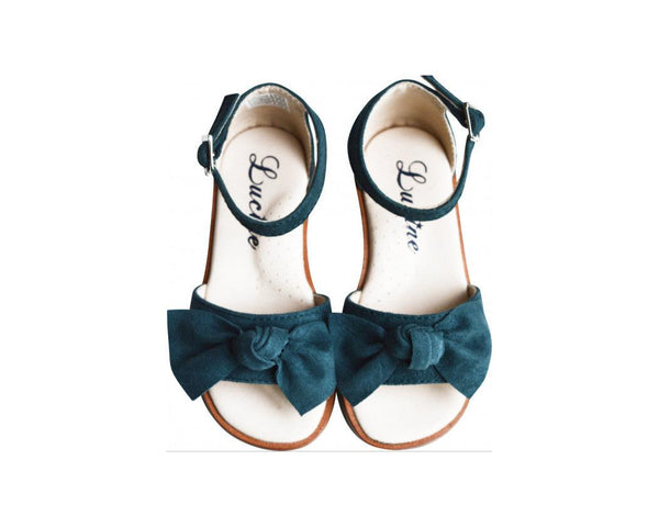 Nu-Pieds Noeud - Vert Bleuté - Fille