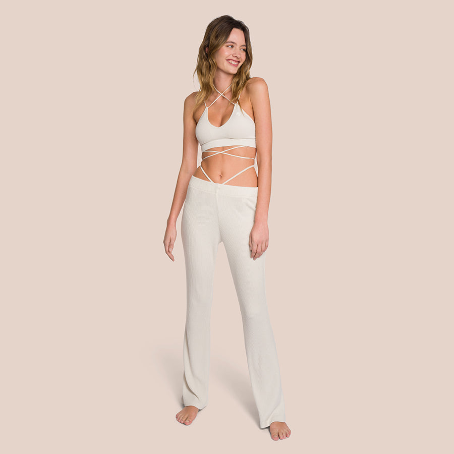 Pantalon Évasé Marly - Chêne