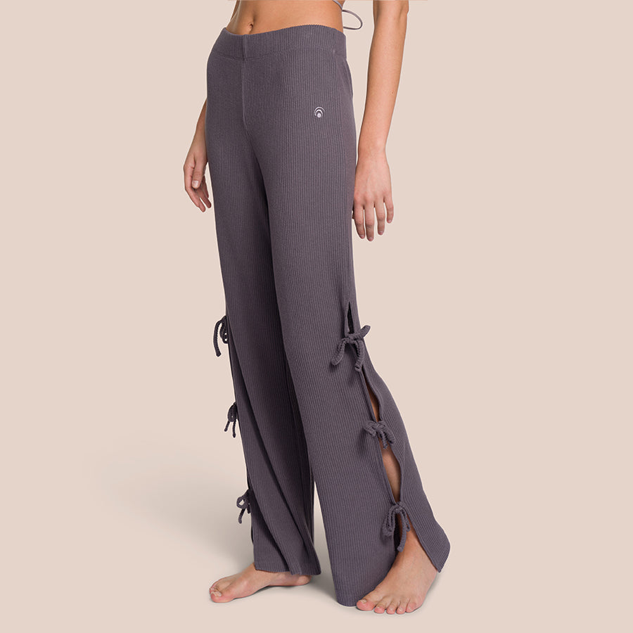 Pantalon Marly Bow Tie - Tall - Gris Mauve