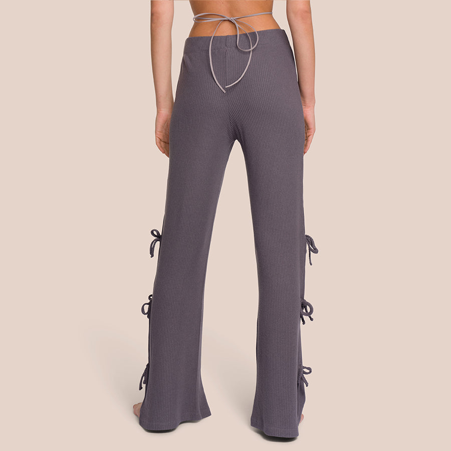 Pantalon Marly Bow Tie - Tall - Gris Mauve