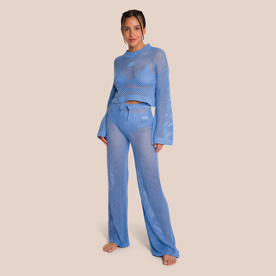 Pantalon Large Lilou - Soft Bay Blue