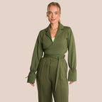 Veste Courte Elodie - Vert Pin Profond