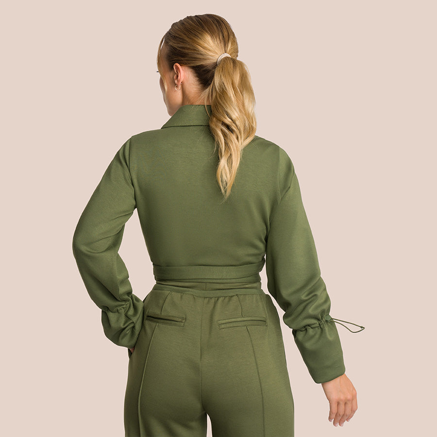 Veste Courte Elodie - Vert Pin Profond