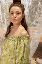 La Robe Rosalba Broderie Anglaise Kaki