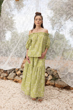 La Blouse Brigitte Broderie Anglaise Kaki