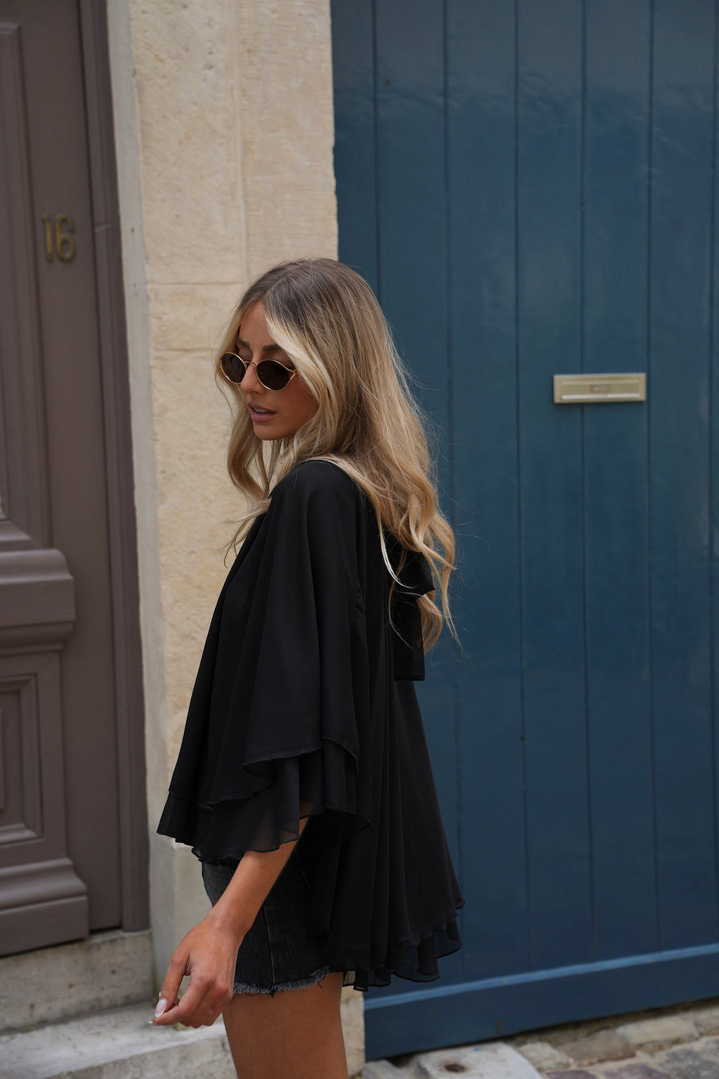 Blouse Fluide Lucia - Noire