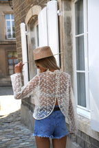 Blouse Brodée Tifany - Beige