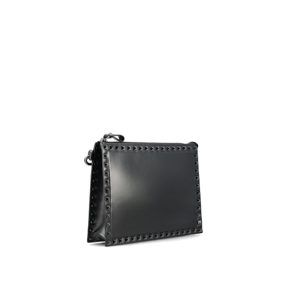 Valentino Garavani Rockstud Pouch - Black - Homme