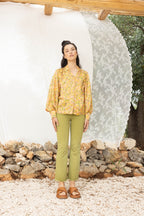 La Blouse Kim Fleurs Jaunes