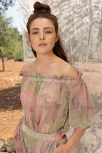 La Blouse Brigitte A  Fleurs