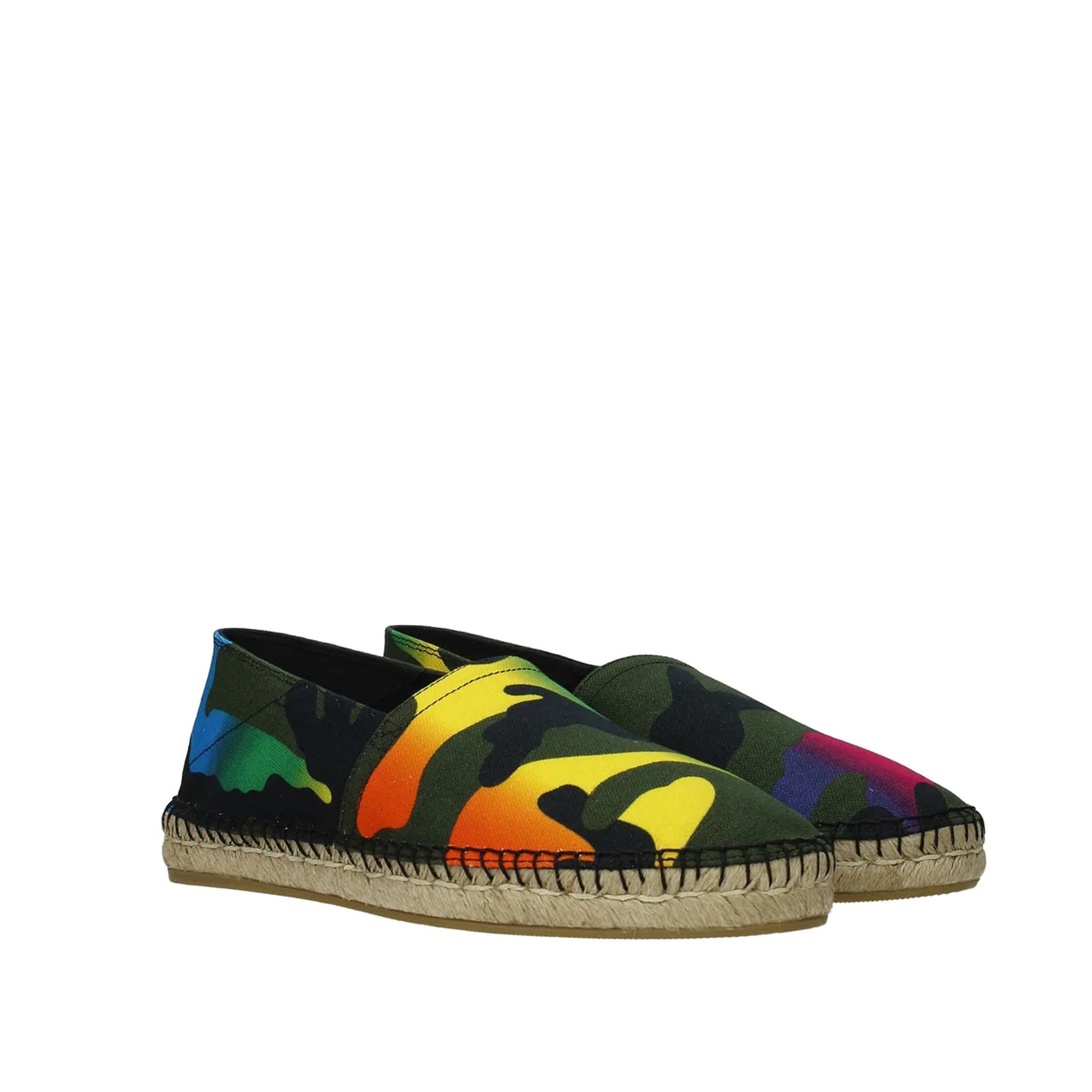 Espadrilles Valentino Garavani Canvas - Green - Homme