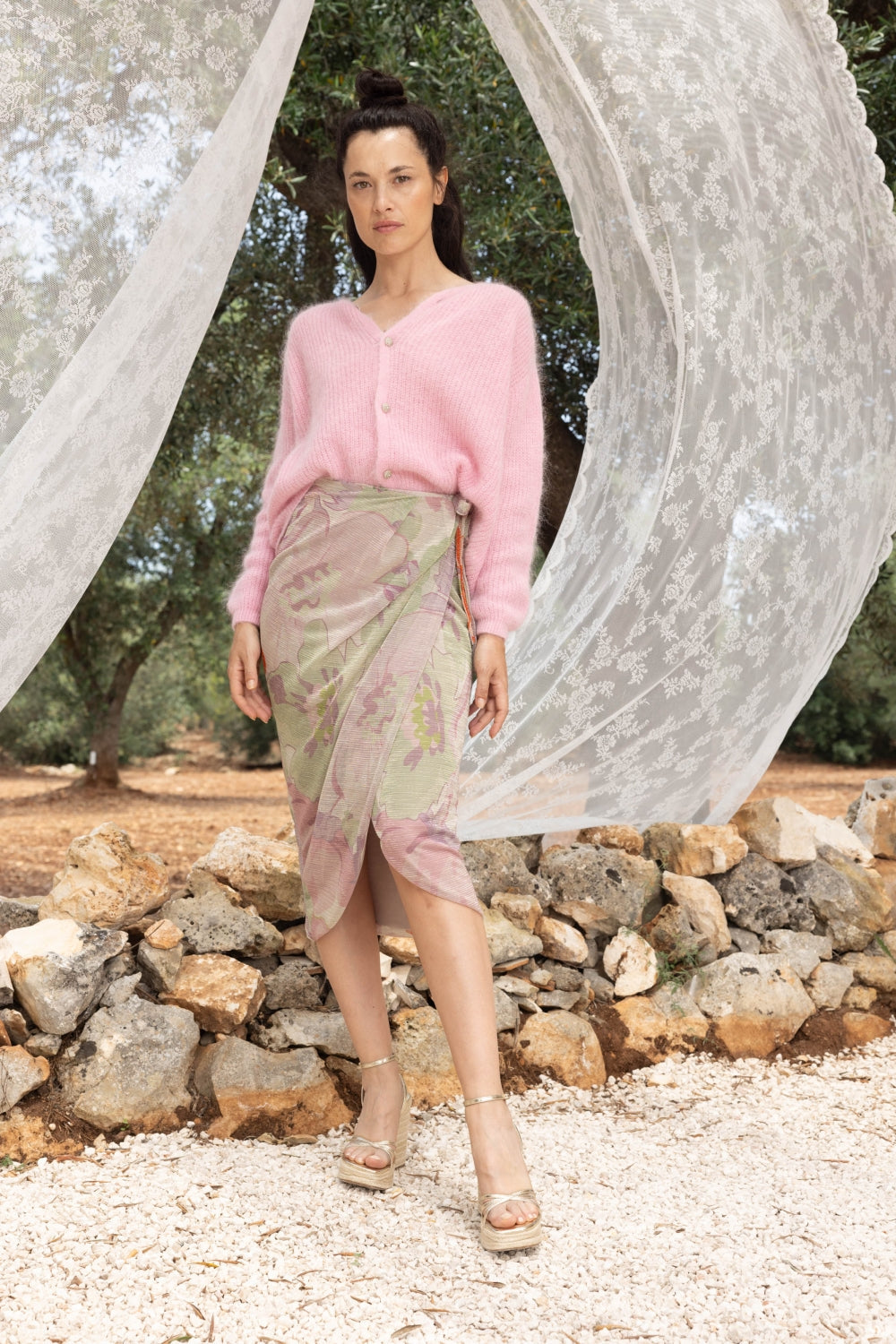 La Maxi Jupe Monica A  Fleurs