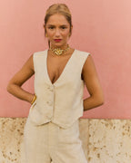 Gilet Estoril Lino