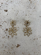 Boucles D'Oreilles Double Dainty Flower