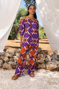 Le Pantalon Tracy Geo Tie And Dye Mauve