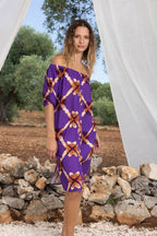 La Robe Chemise Laura Geo Tie And Dye Mauve