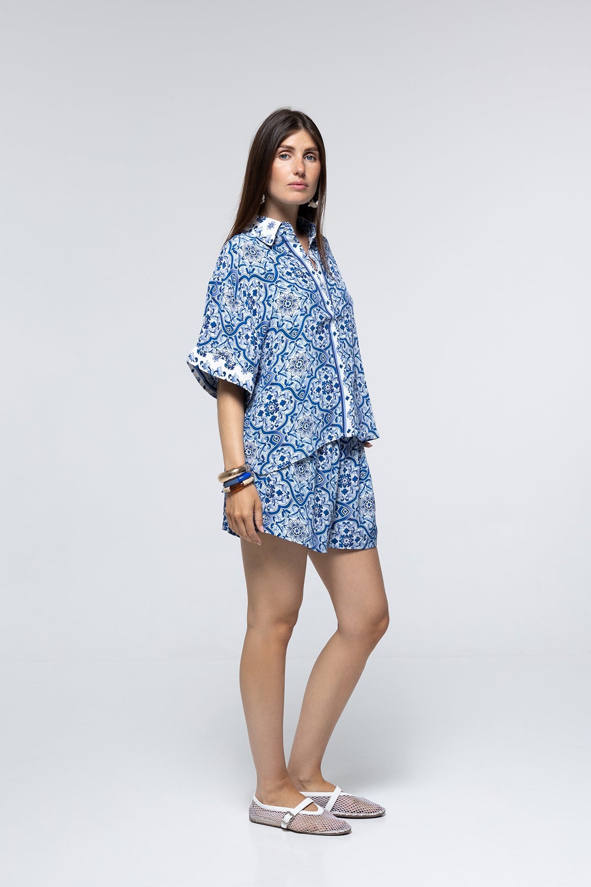 Short Alexia - Blue Tile