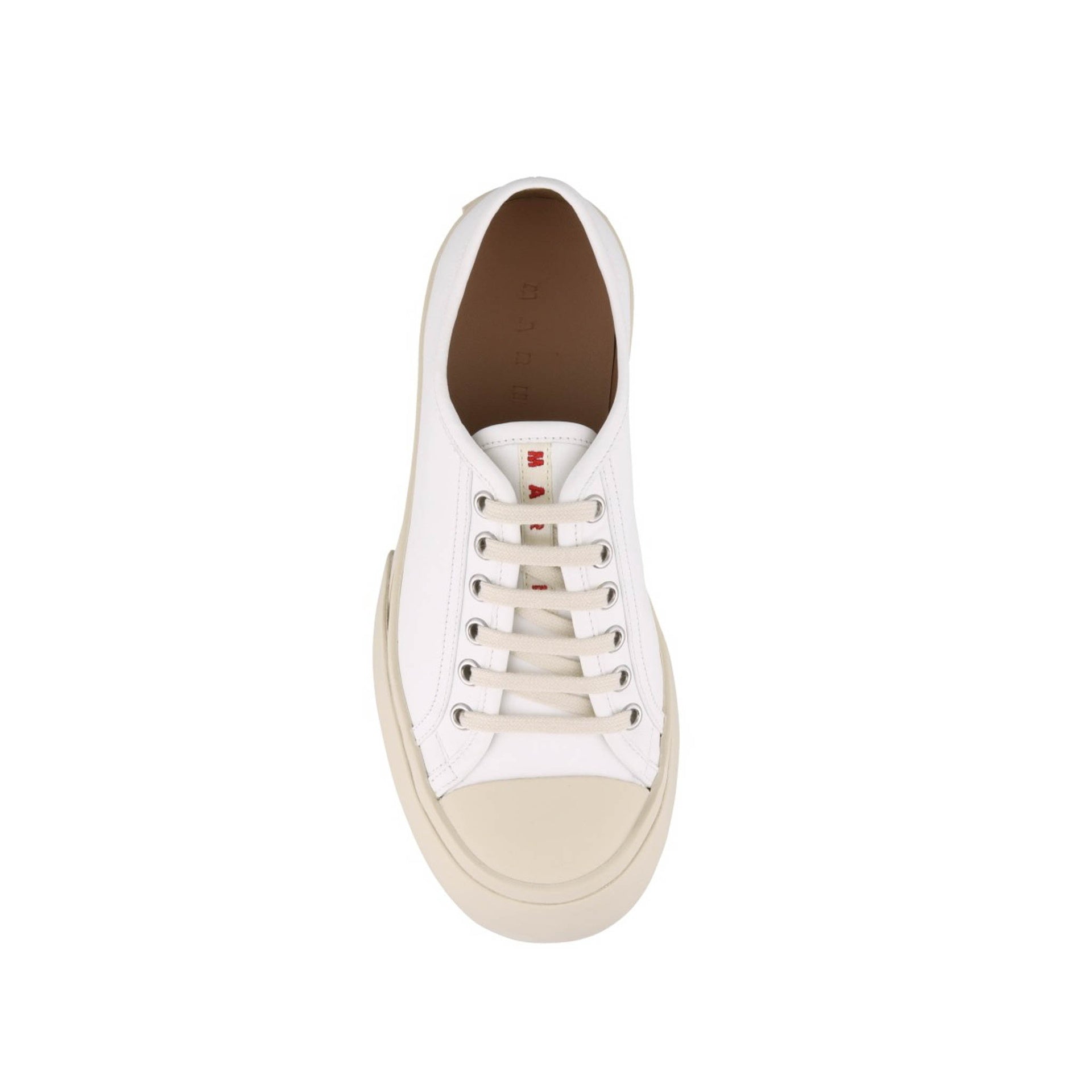 Baskets Marni Leather - White - Femme