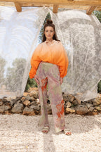 Le Pantalon Andrea A  Fleurs