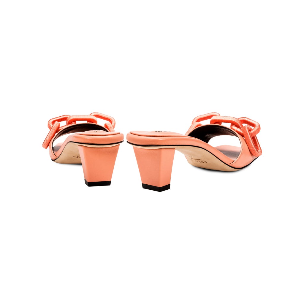 Catena Peach Mid-Heel Sandal