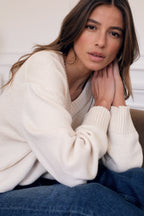 Pull En Maille Le Joubert  - Blanc