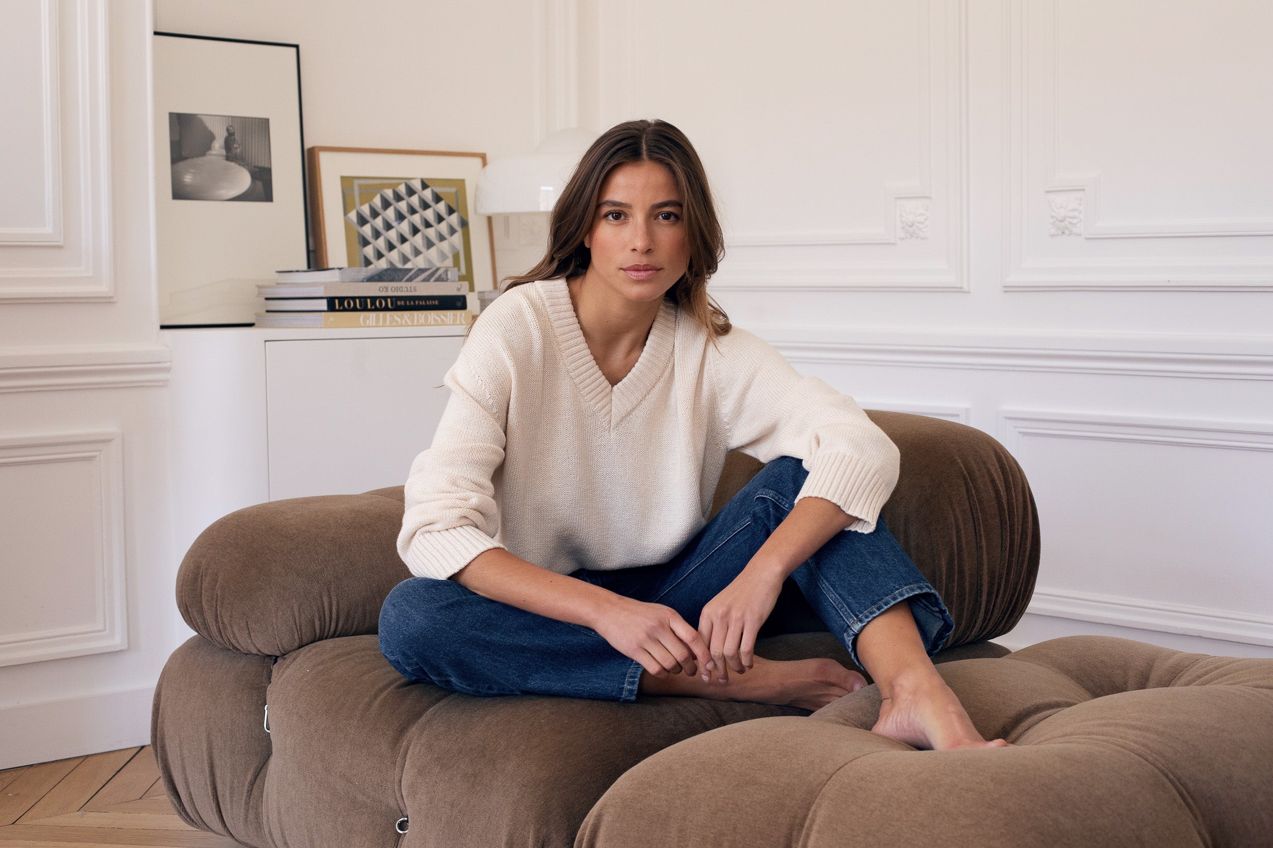 Pull En Maille Le Joubert  - Blanc
