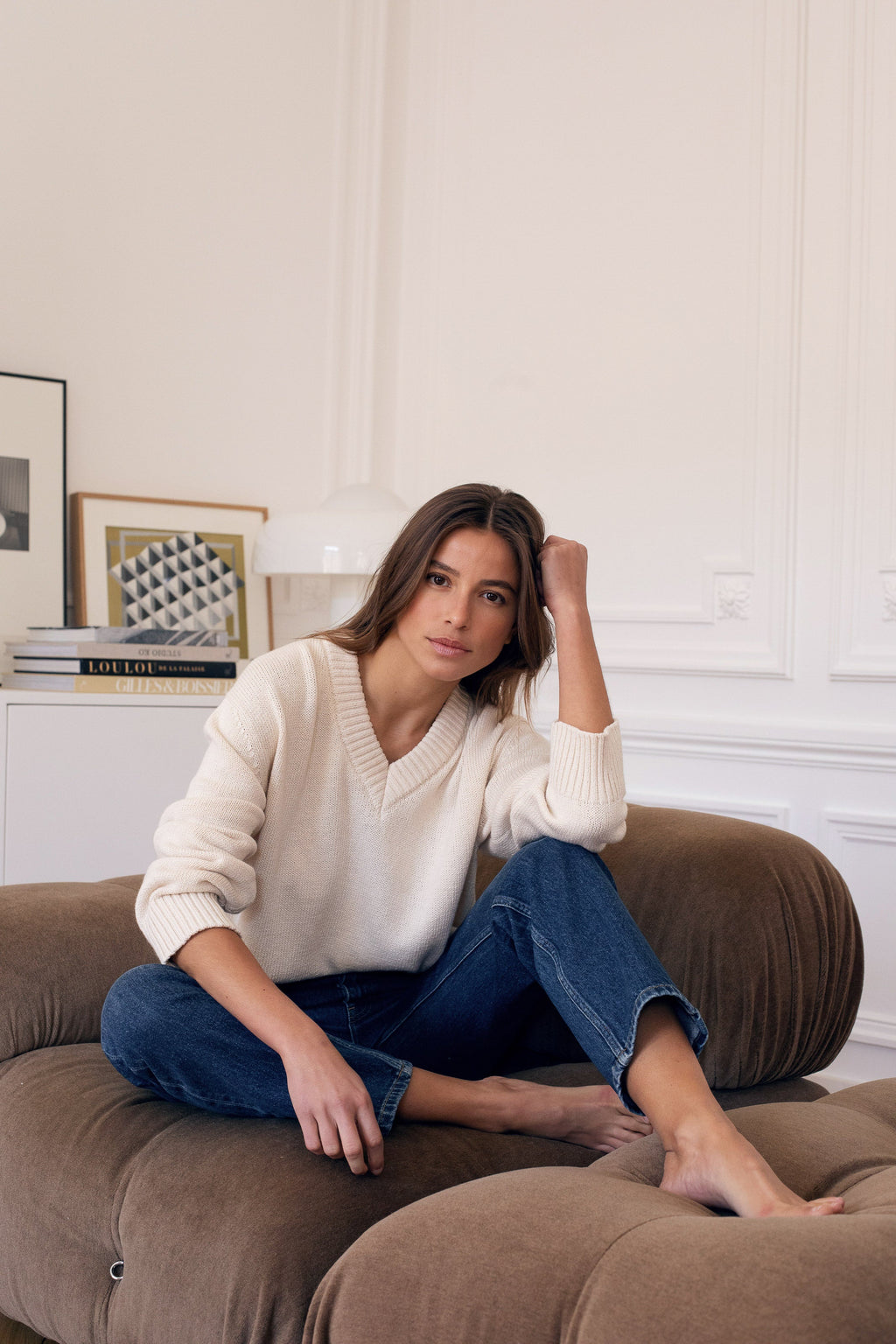 Pull En Maille Le Joubert  - Blanc