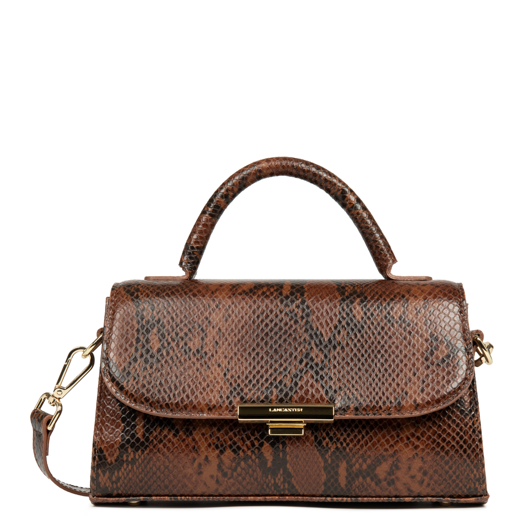 sac à main - exo evenly #couleur_cognac-python