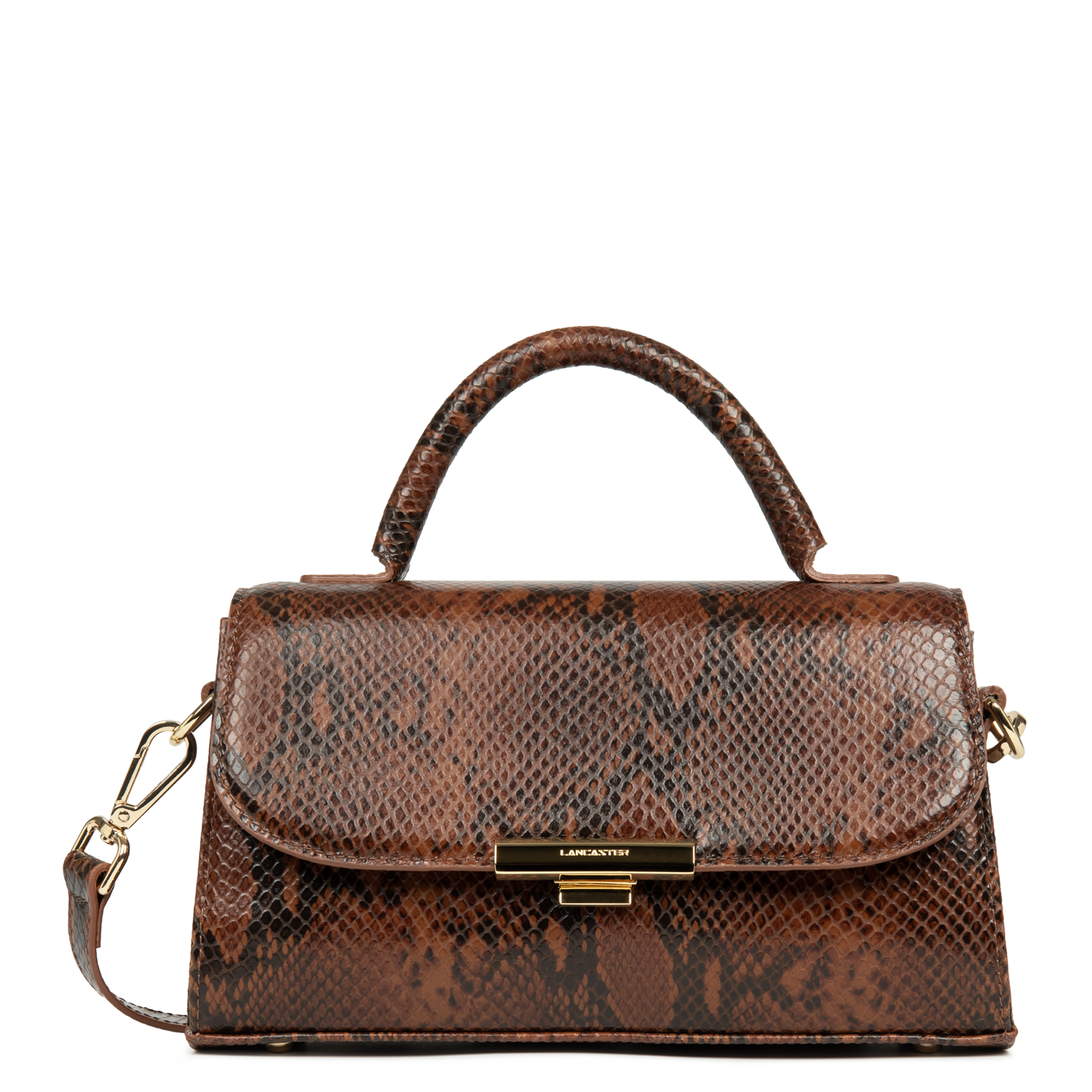 sac à main - exo evenly #couleur_cognac-python