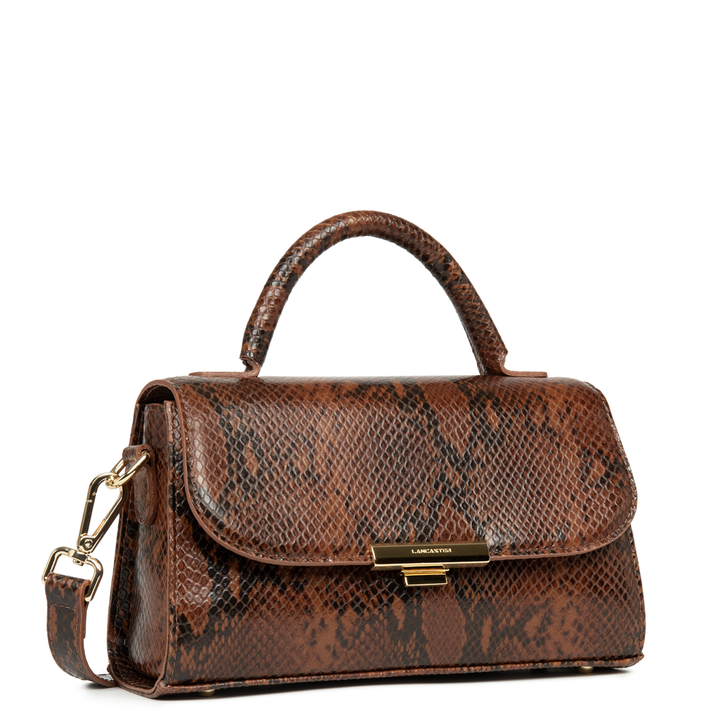 sac à main - exo evenly #couleur_cognac-python