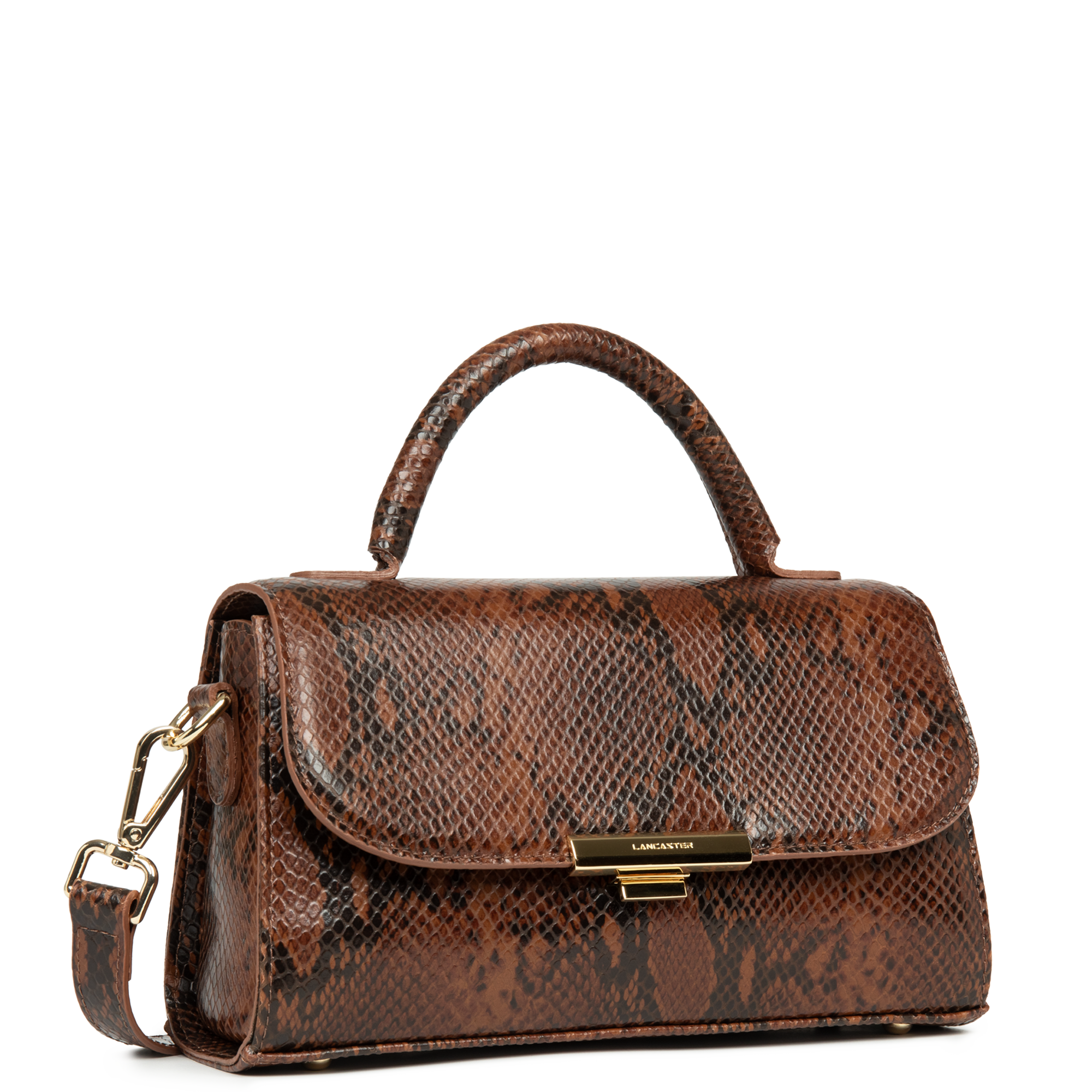 sac à main - exo evenly #couleur_cognac-python