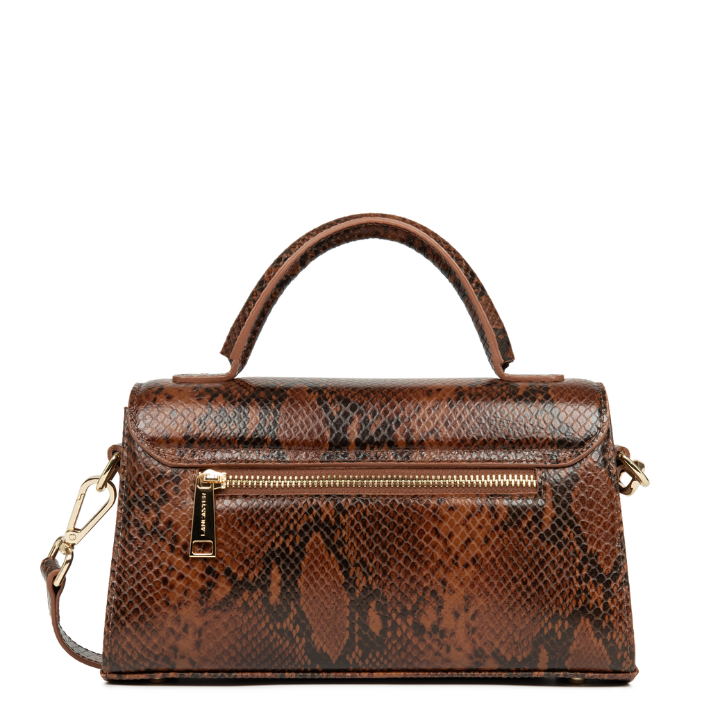 sac à main - exo evenly #couleur_cognac-python