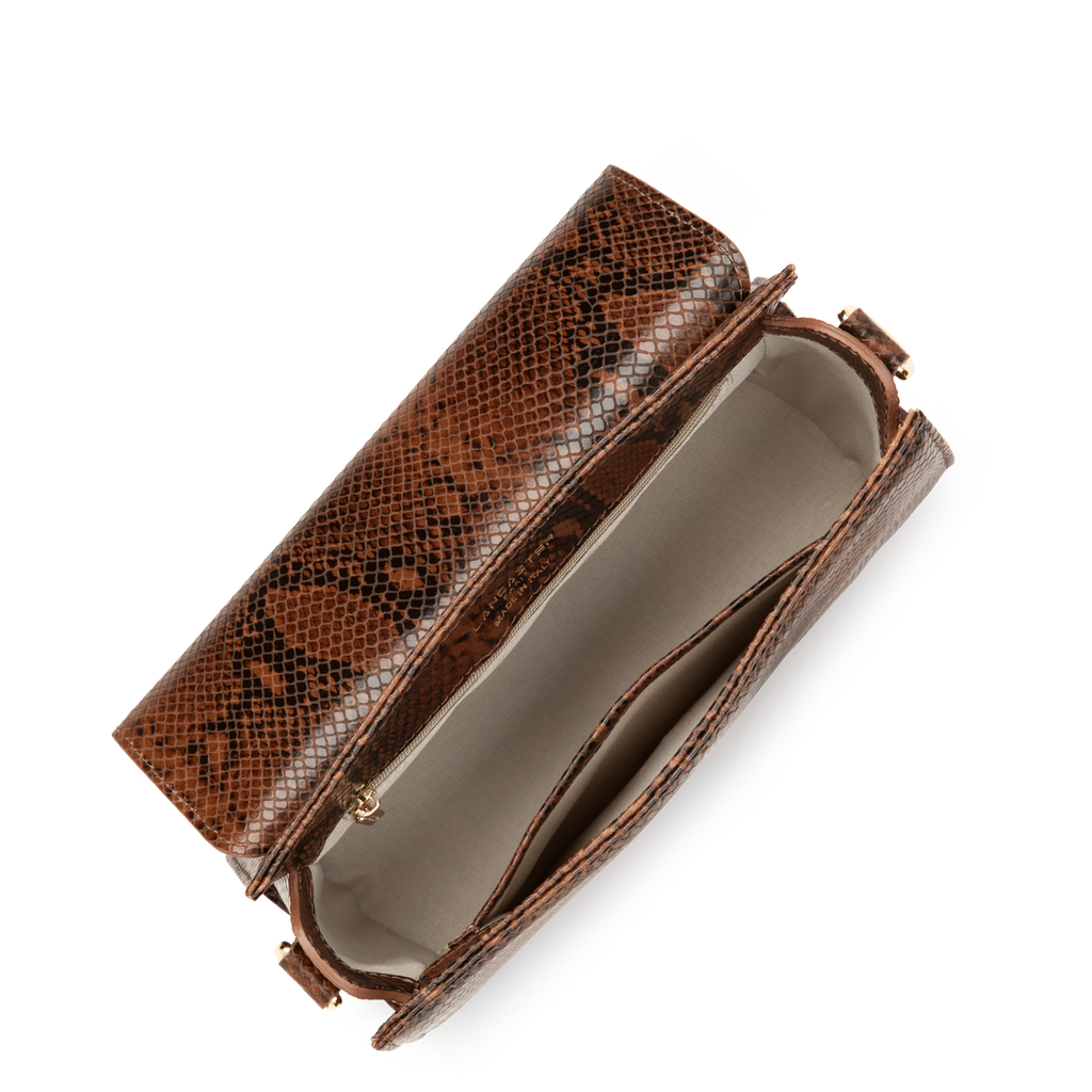 sac à main - exo evenly #couleur_cognac-python