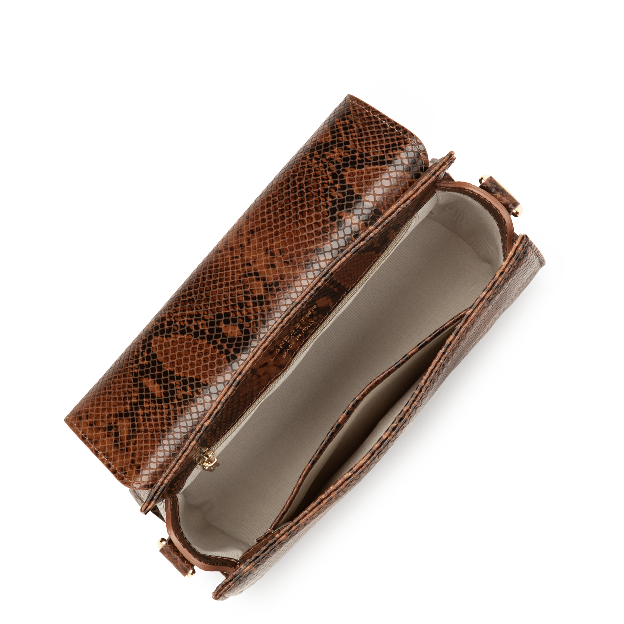 sac à main - exo evenly #couleur_cognac-python
