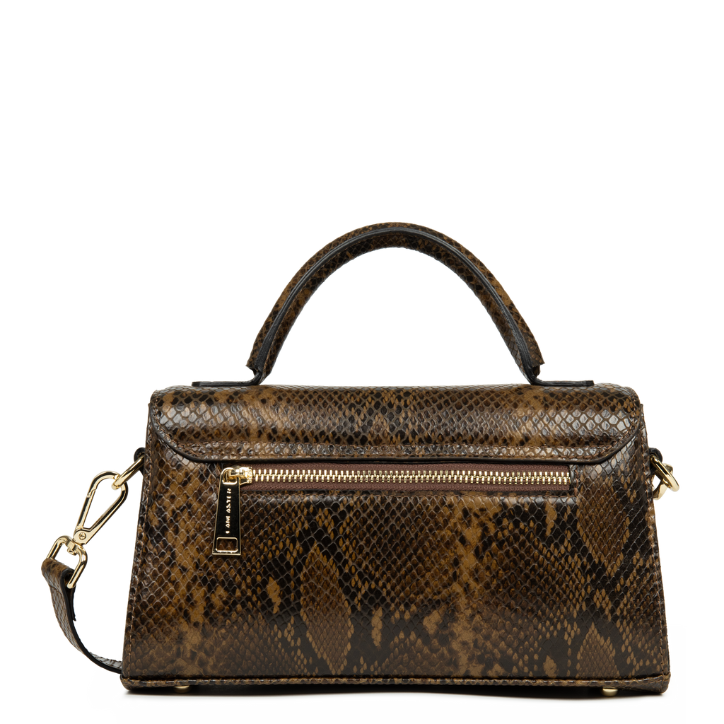 sac à main - exo evenly #couleur_marron-python