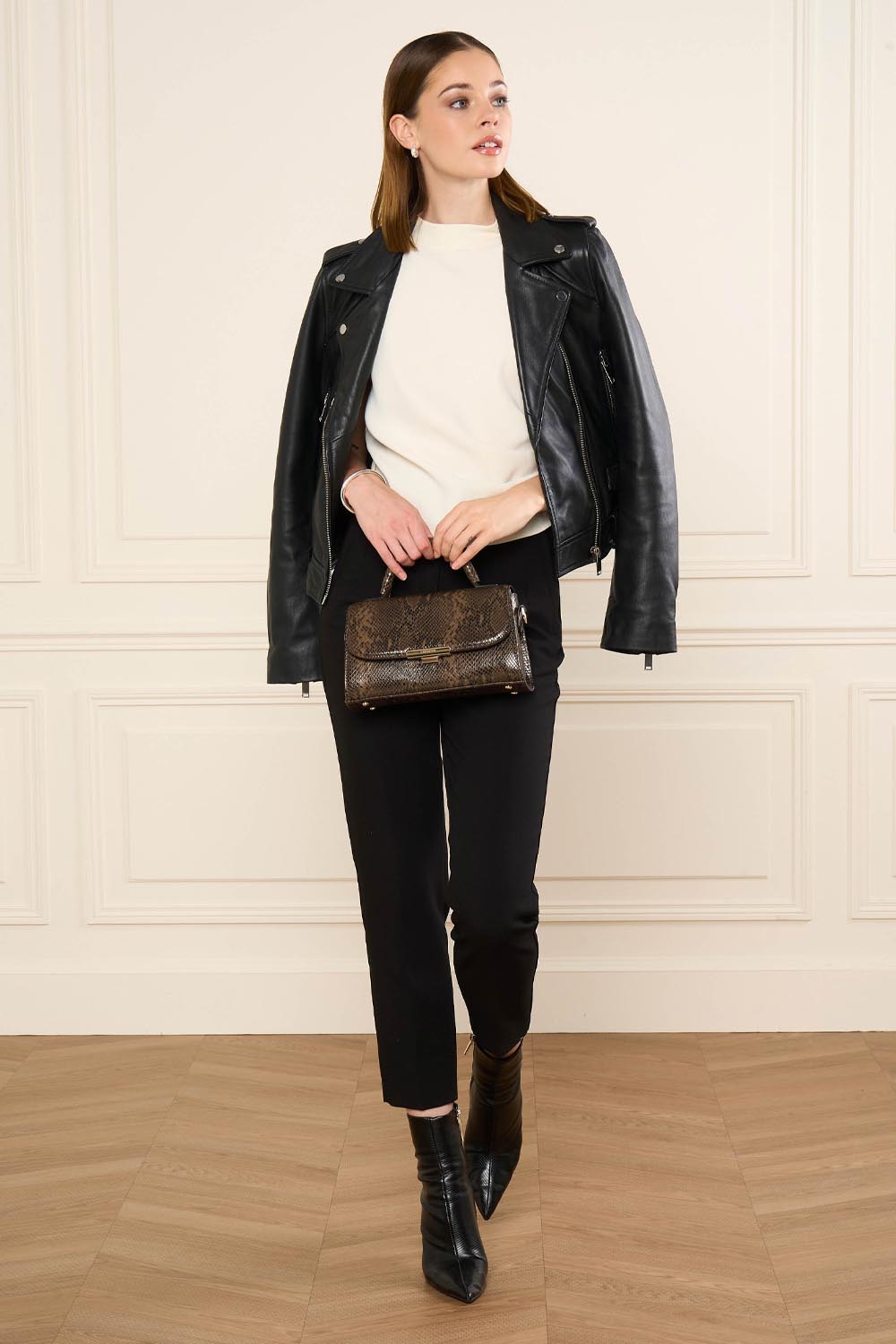 sac à main - exo evenly #couleur_marron-python