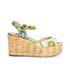 Dolce & Gabbana Wedge Sandals - White - Femme