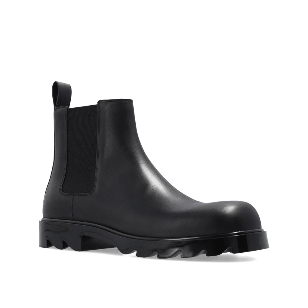 Bottes Bottega Veneta Leather Ankle - Black - Homme