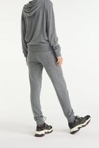 The Kooples - Sweat Gris À Capuche Maille - Femme